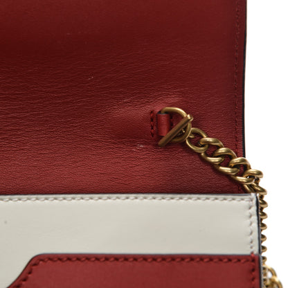 Gucci Calfskin Queen Margaret Chain Wallet Blue Agata Hibiscus Red Mystic White 18 of 18