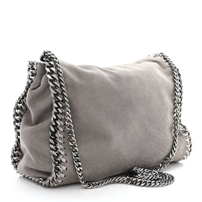 Stella McCartney Shaggy Deer Mini Falabella Fold Over Tote Light Grey 3 of 12