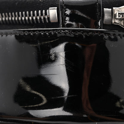 Chanel Patent Quilted CC Chocolate Bar Round Shoulder Bag Black 12 of 13