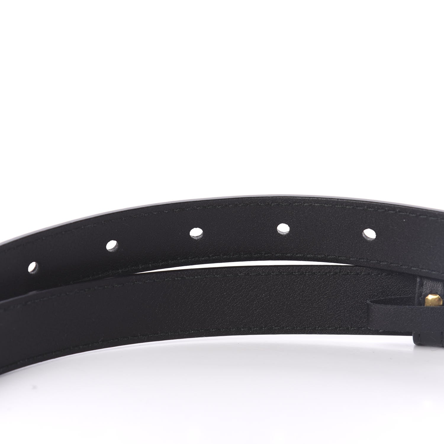 Gucci Calfskin Double G 20mm Belt 75 30 Black 4 of 5