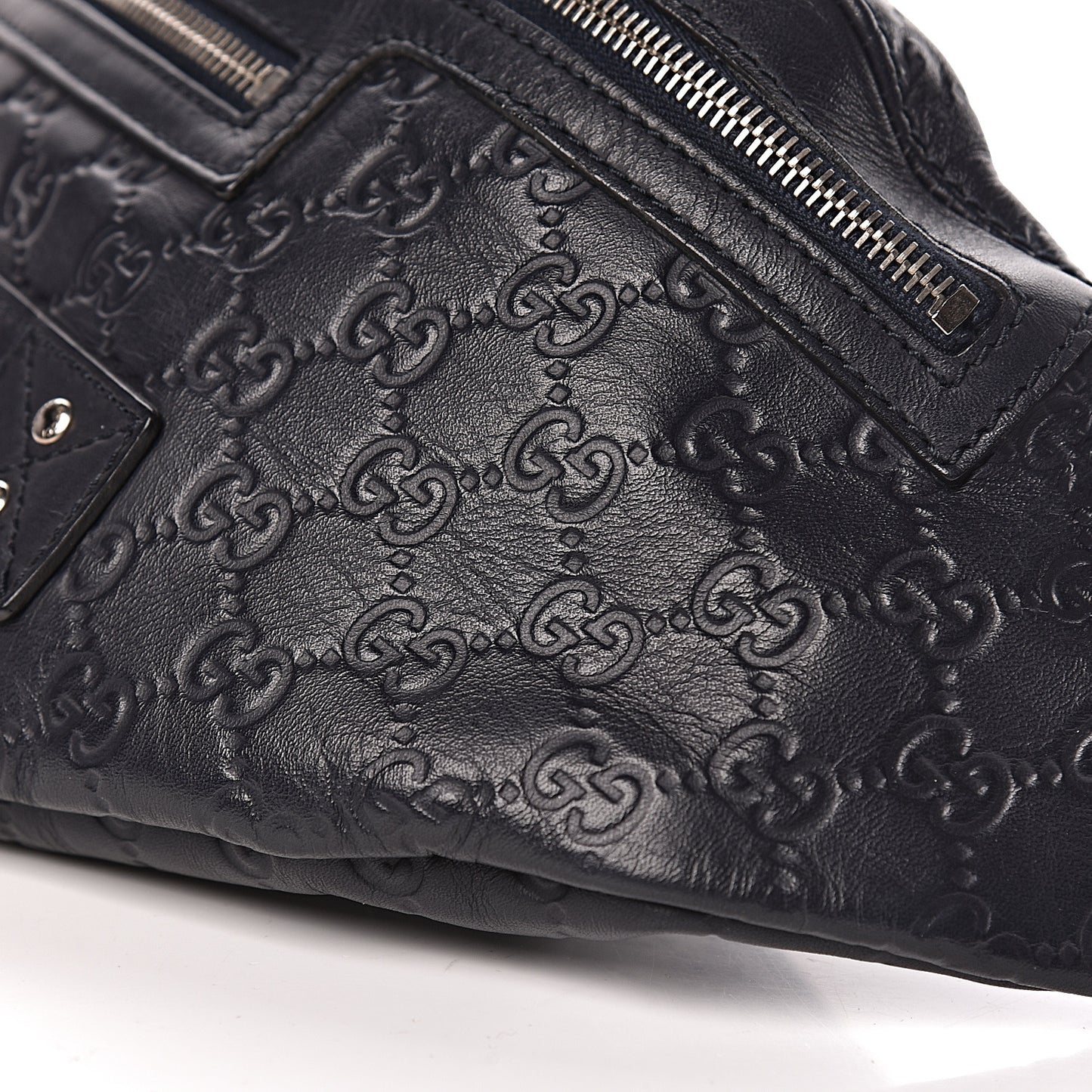 Guccissima Web Belt Bag Navy