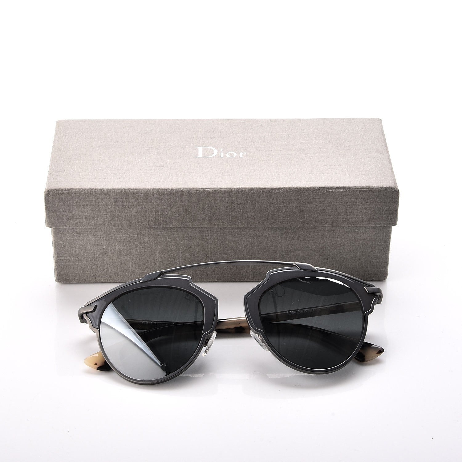 Christian Dior So Real Sunglasses Ruthenium Light Havana 8 of 8