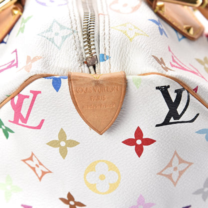 Louis Vuitton Monogram Multicolor Speedy 30 White 6 of 10