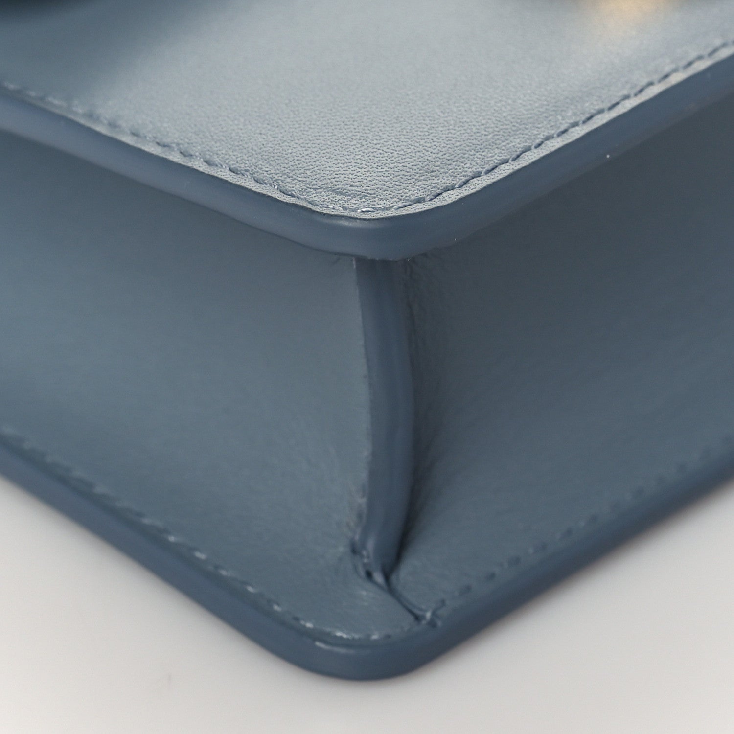 Christian Dior Smooth Calfskin Micro 30 Montaigne Flap Bag Blue Gray 8 of 10