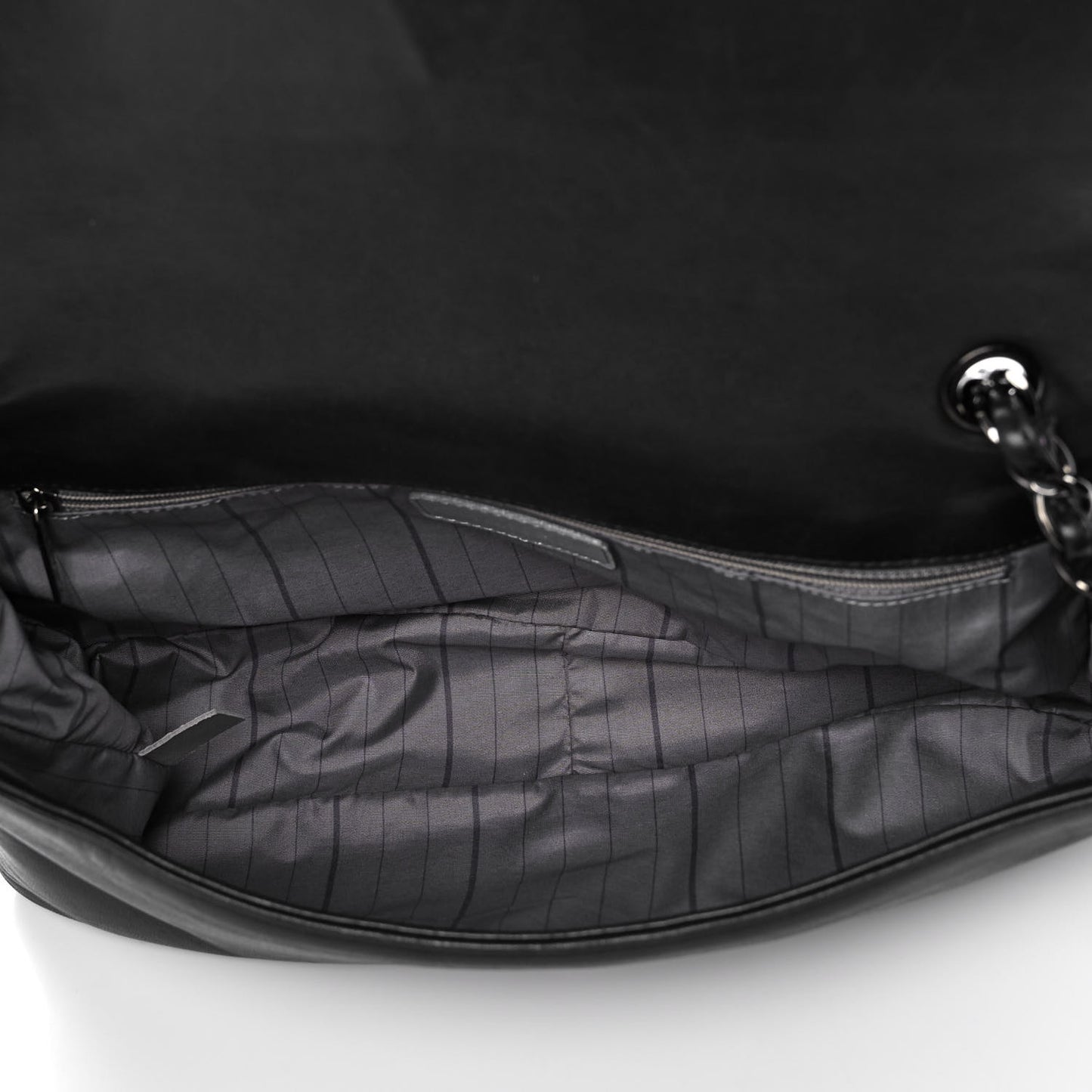 Lambskin Studded CC East West Flap Black