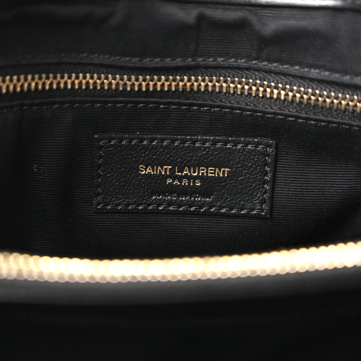 Saint Laurent Calfskin Y Quilted Monogram Large Loulou Chain Satchel Black 6 of 10