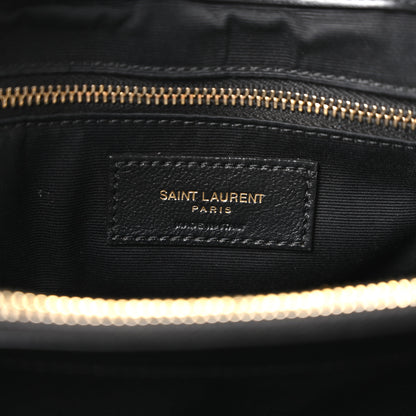 Saint Laurent Calfskin Y Quilted Monogram Large Loulou Chain Satchel Black 6 of 10