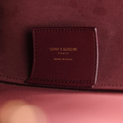 Saint Laurent Calfskin Large Shopping Tote Deep Carmin 8 of 17