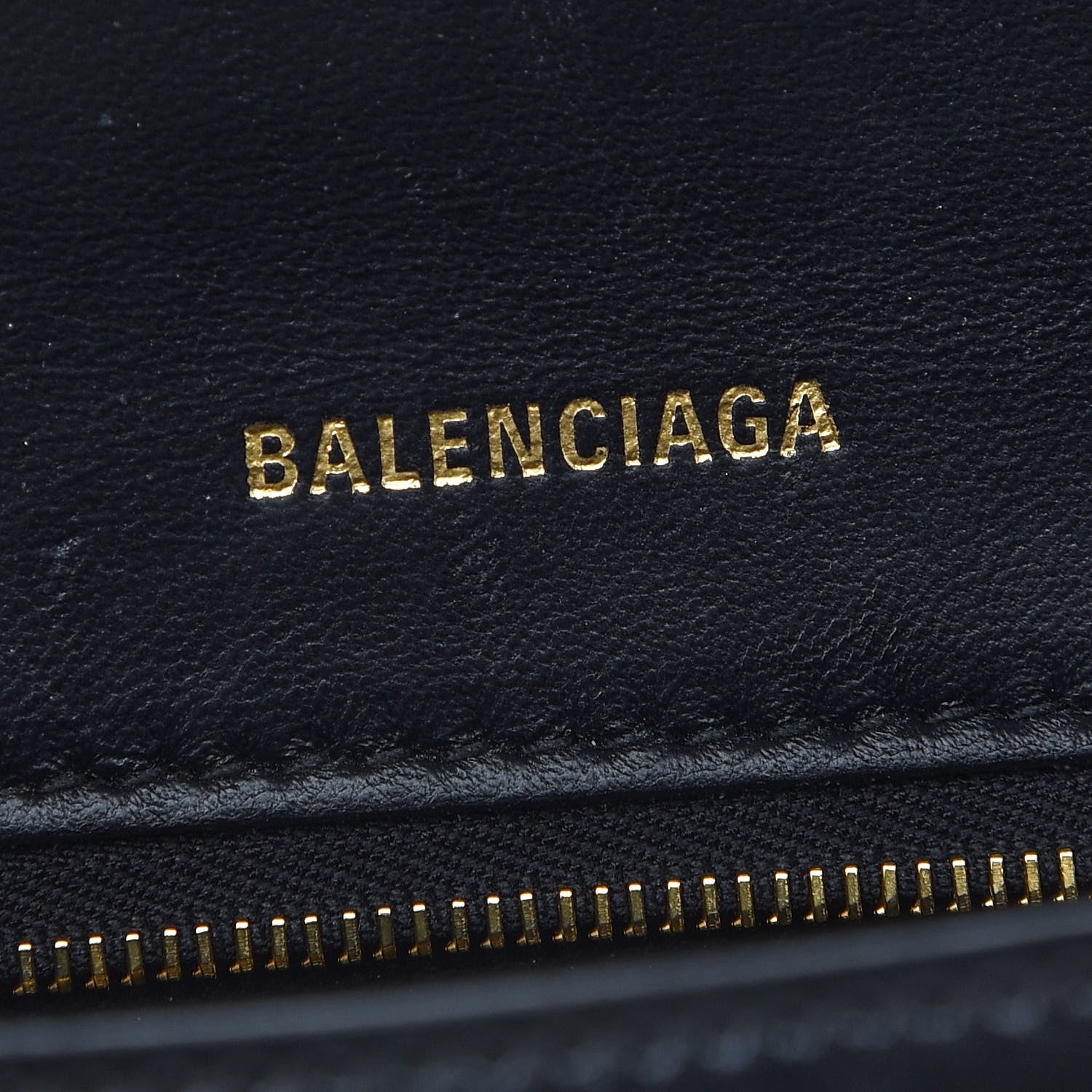 Balenciaga Shiny Box Calfskin Small Hourglass Top Handle Bag Black 6 of 9