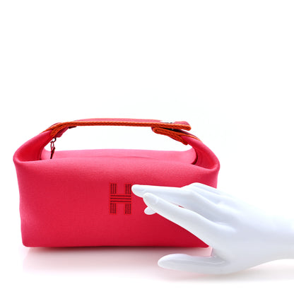 Hermes Canvas Small Bride-A-Brac Pouch Hibiscus 2 of 7