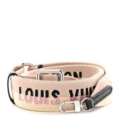 Louis Vuitton Jacquard Easy Pouch Adjustable Shoulder Strap Beige Black 1 of 4