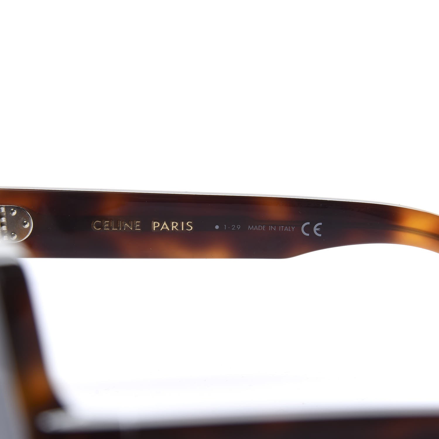 Celine Acetate Octagon Polarized Sunglasses CL401311 Blonde Havana 5 of 8