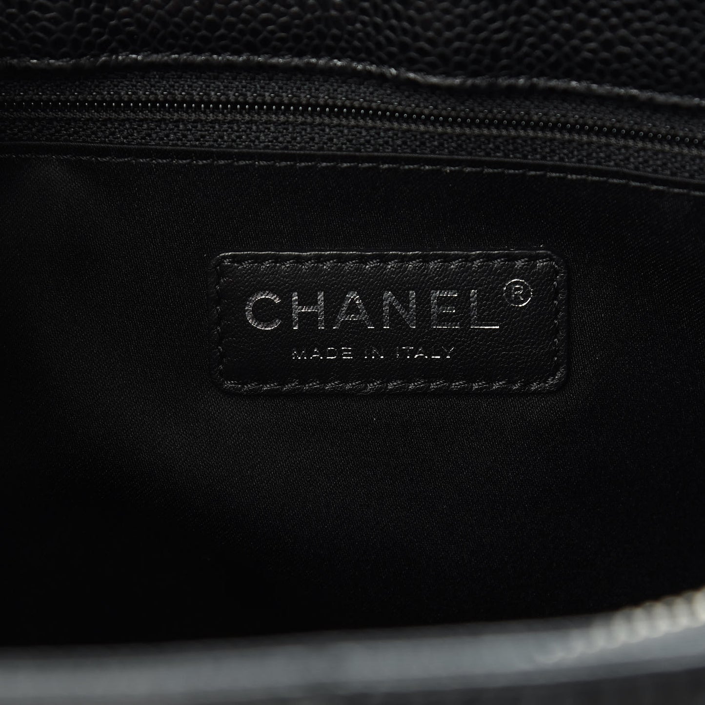 Caviar Quilted Grand Shopping Tote GST Black