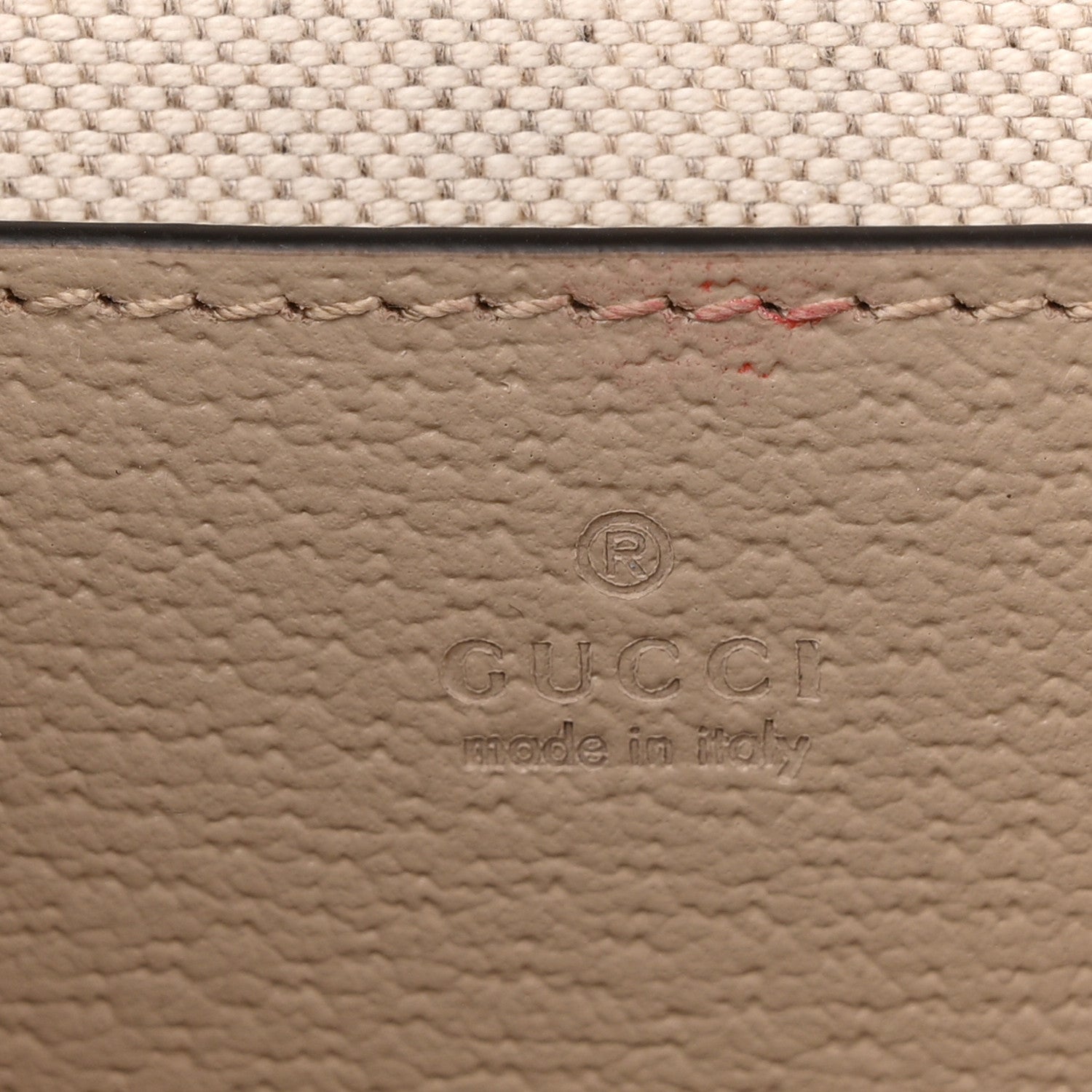 Gucci GG Supreme Monogram Textured Dollar Calfskin Web Mini Ophidia Envelope Shoulder Bag Beige Mystic White Oatmeal 11 of 12