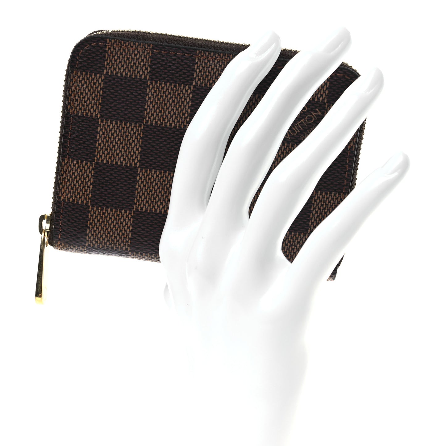 Damier Ebene Zippy Coin Purse Rose Ballerine