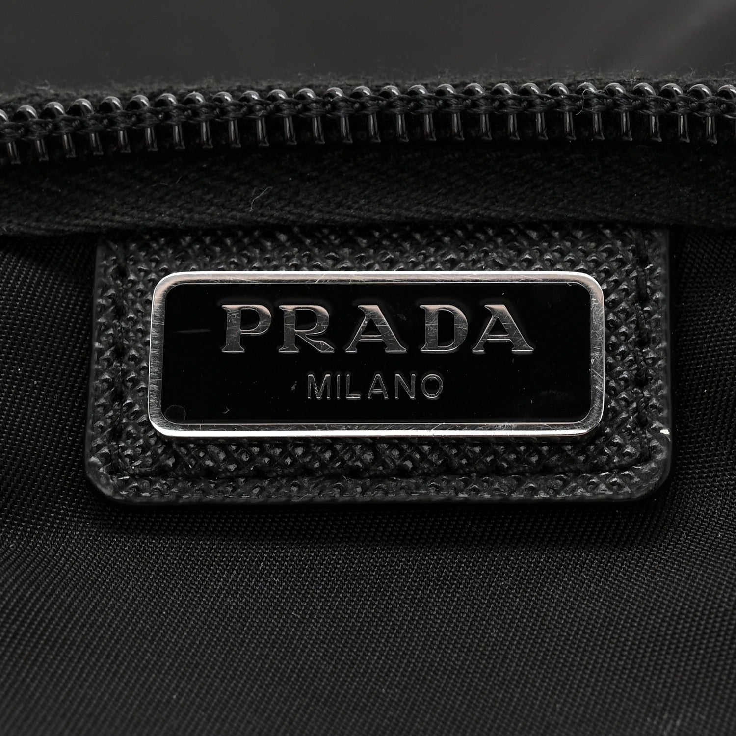 Prada Nylon Tessuto Cosmetic Pouch Black 6 of 9