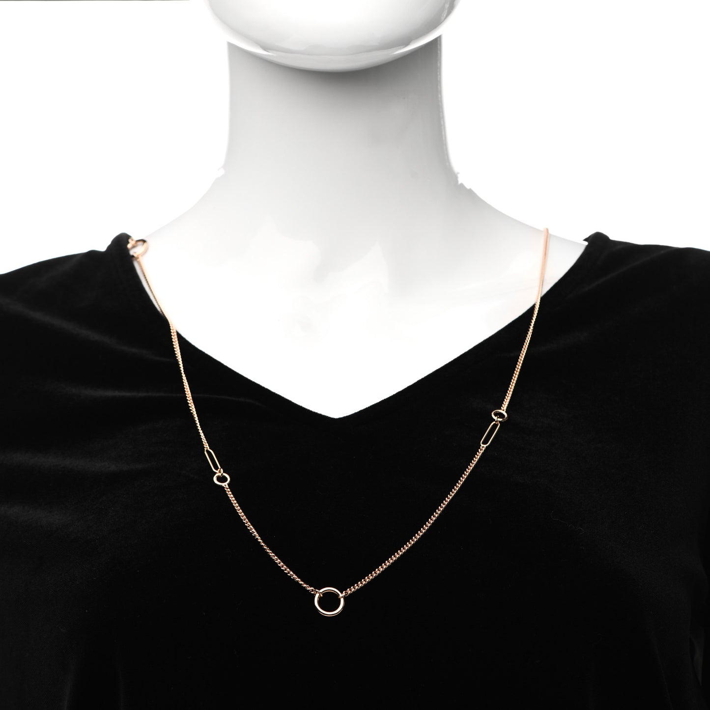 18K Rose Gold Echappee Long Necklace