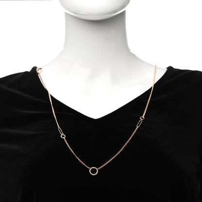 Hermes 18K Rose Gold Echappee Long Necklace 2 of 5