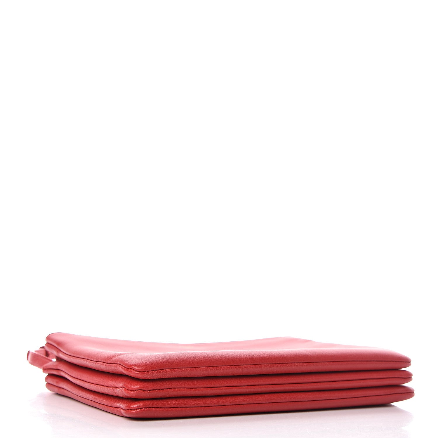 Celine Lambskin Large Trio Crossbody Bag Red 4 of 11