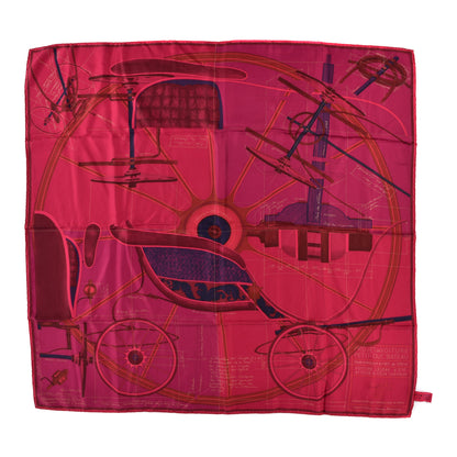 Hermes Silk Dip Dye Project de Voiture Petit Duc Bateau Scarf 90 1 of 3