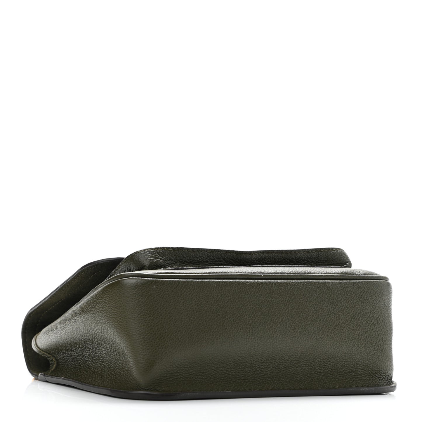 Grained Calfskin Lockme Chain Bag PM Kaki