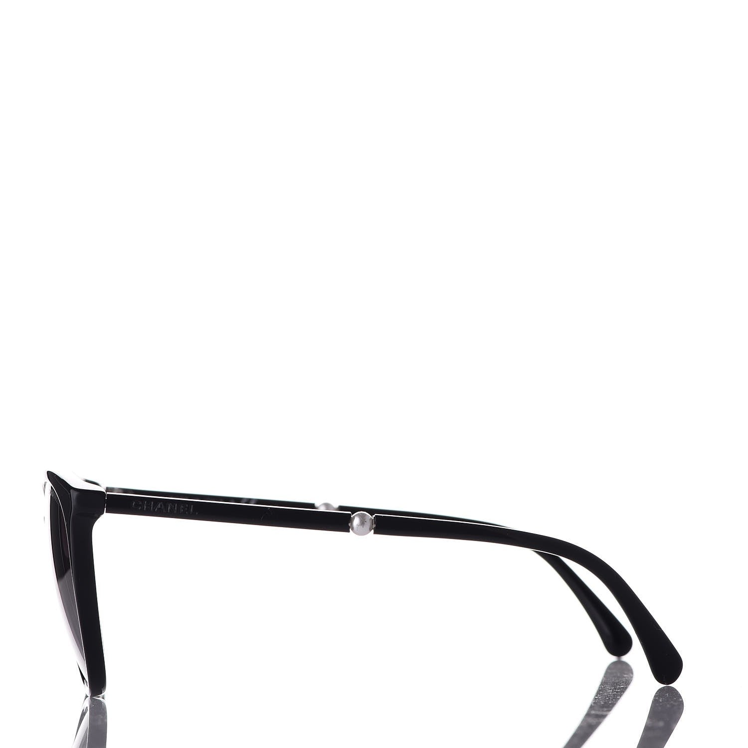 Chanel Acetate Butterfly Pearl Sunglasses 5394 Black 3 of 8