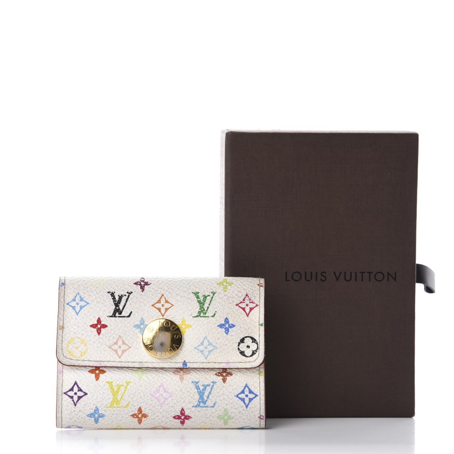 Louis Vuitton Monogram Multicolor Buisness Card Holder White 7 of 7