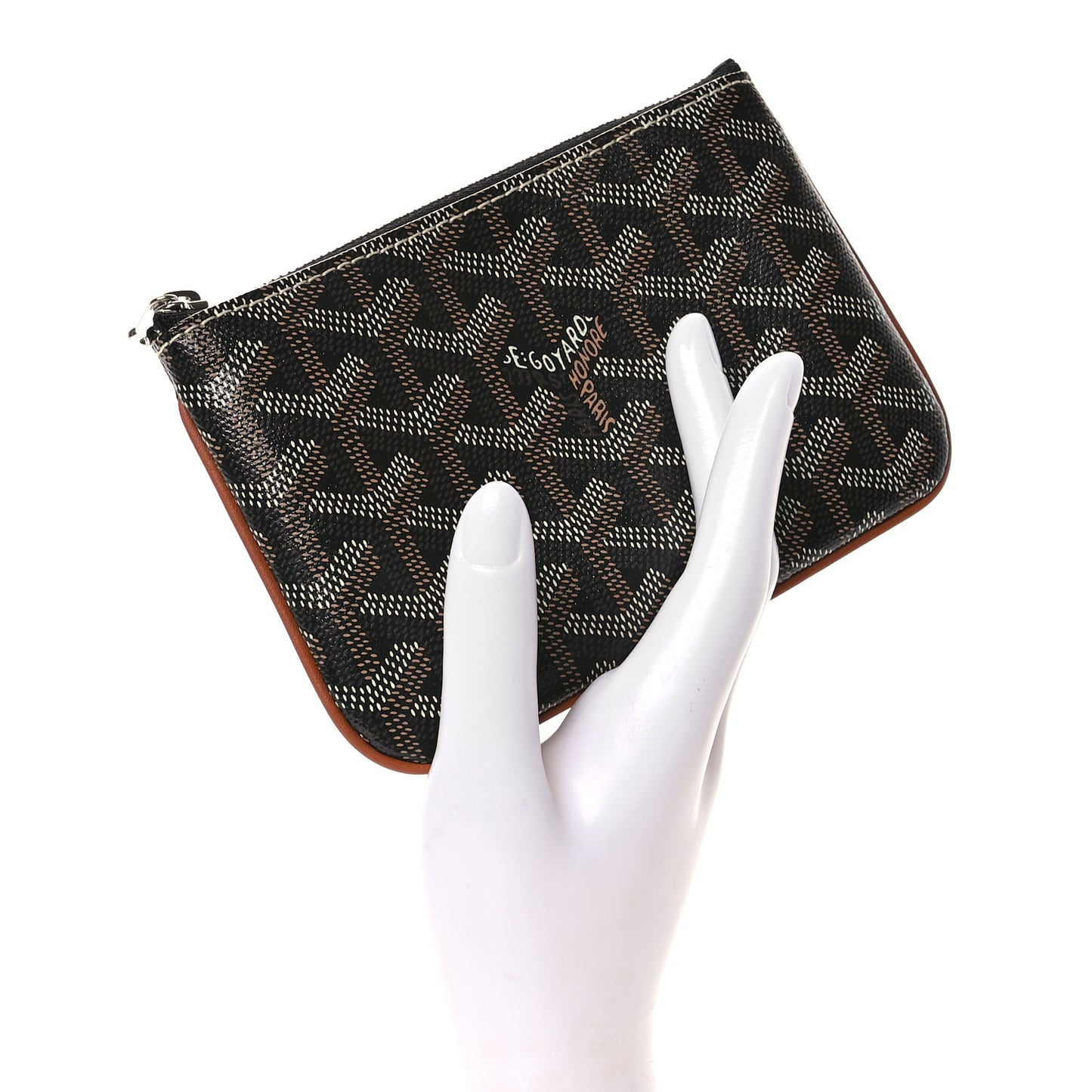 Goyardine Mini Senat Pochette Black Gold