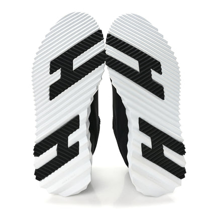 Hermes Technical Mesh Suede Goatskin Bouncing Sneakers 37 Black 5 of 9