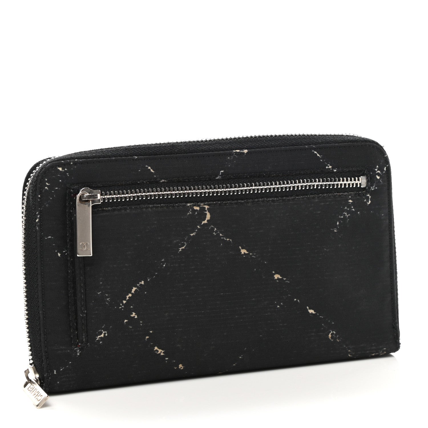 Chanel Nylon Travel Zip Wallet Black 3 of 9