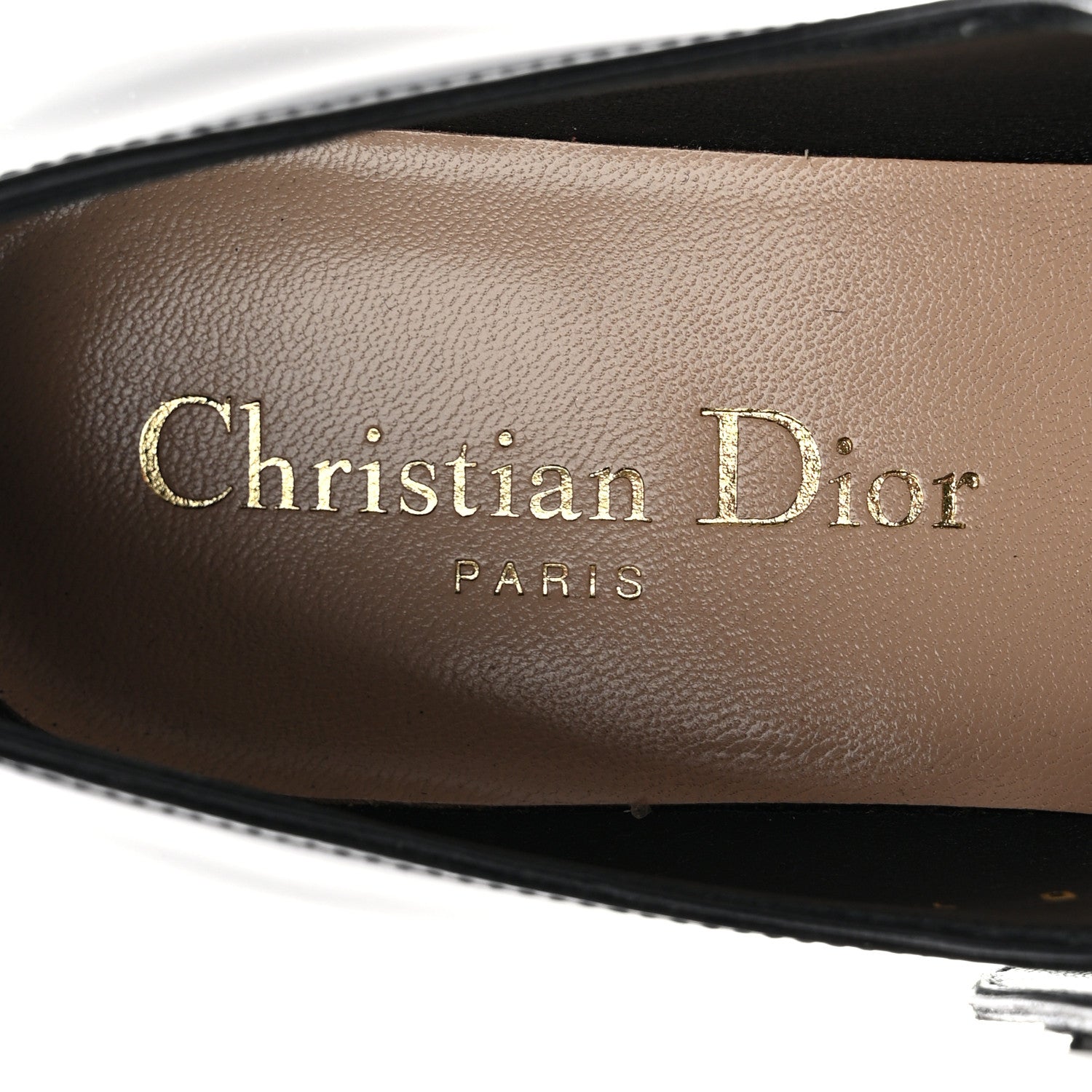 Christian Dior Brushed Calfskin Uniform 30mm Pumps 36 Black 7 of 10