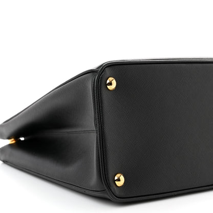 Prada Saffiano Lux Large Galleria Double Zip Tote Black 8 of 9
