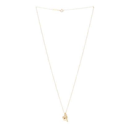 Tiffany 18K Yellow Gold Ampersand Arrow Heart Pendant Necklace 3 of 5