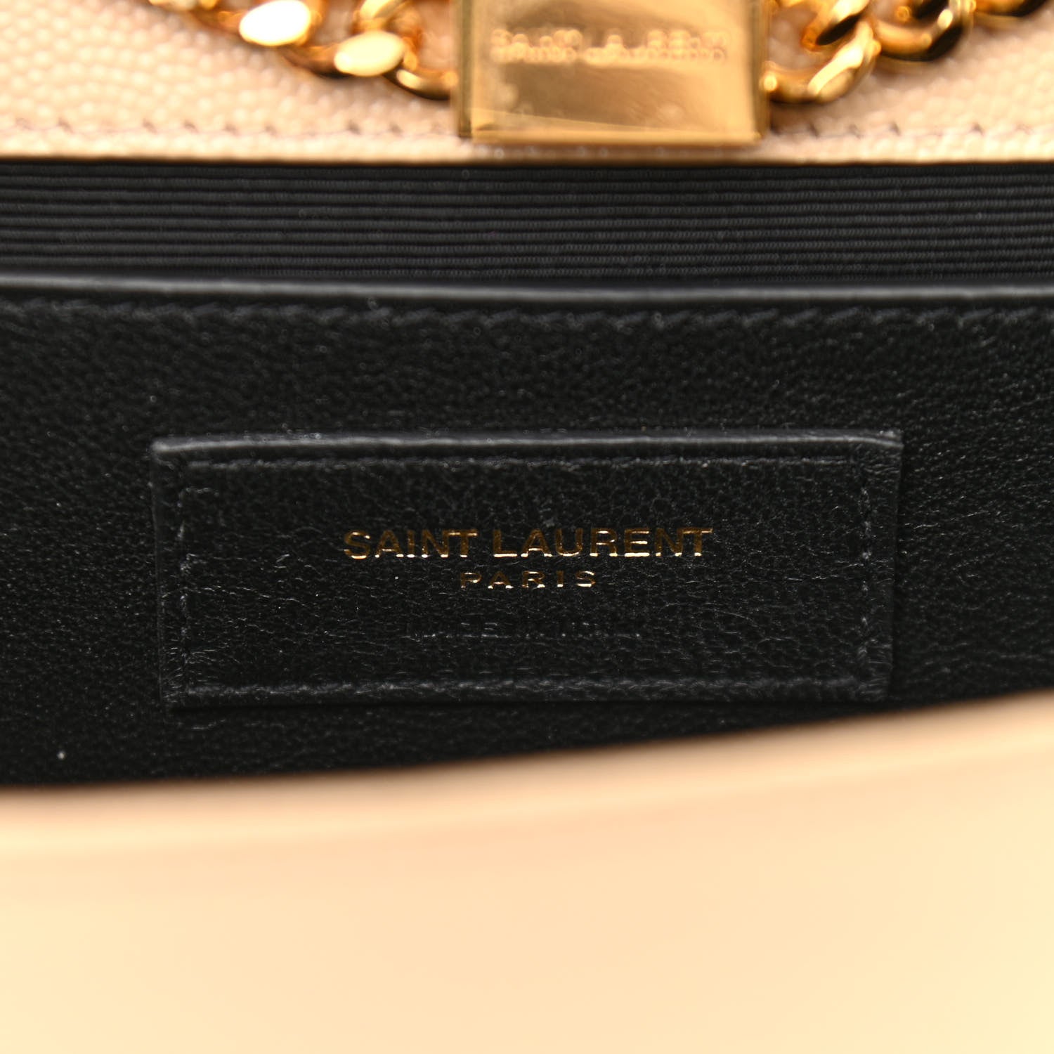 Saint Laurent Grain De Poudre Small Monogram Kate Satchel Dark Beige 6 of 11
