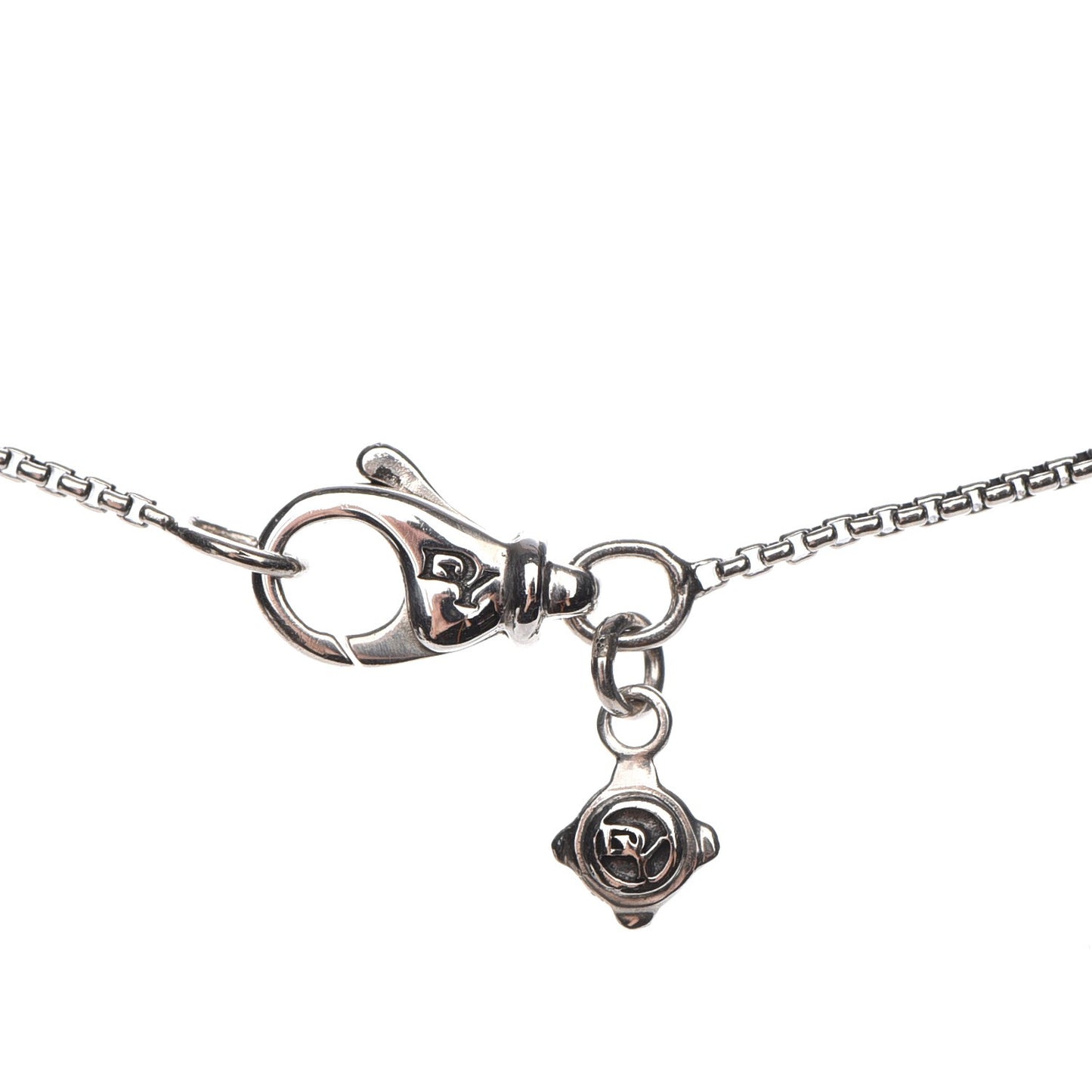 Sterling Silver Diamond 9mm Petite Pave Pendant Necklace