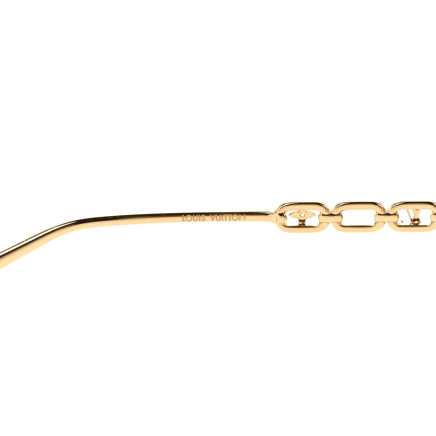 Metal My LV Chain Round Sunglasses Z1650W Gold