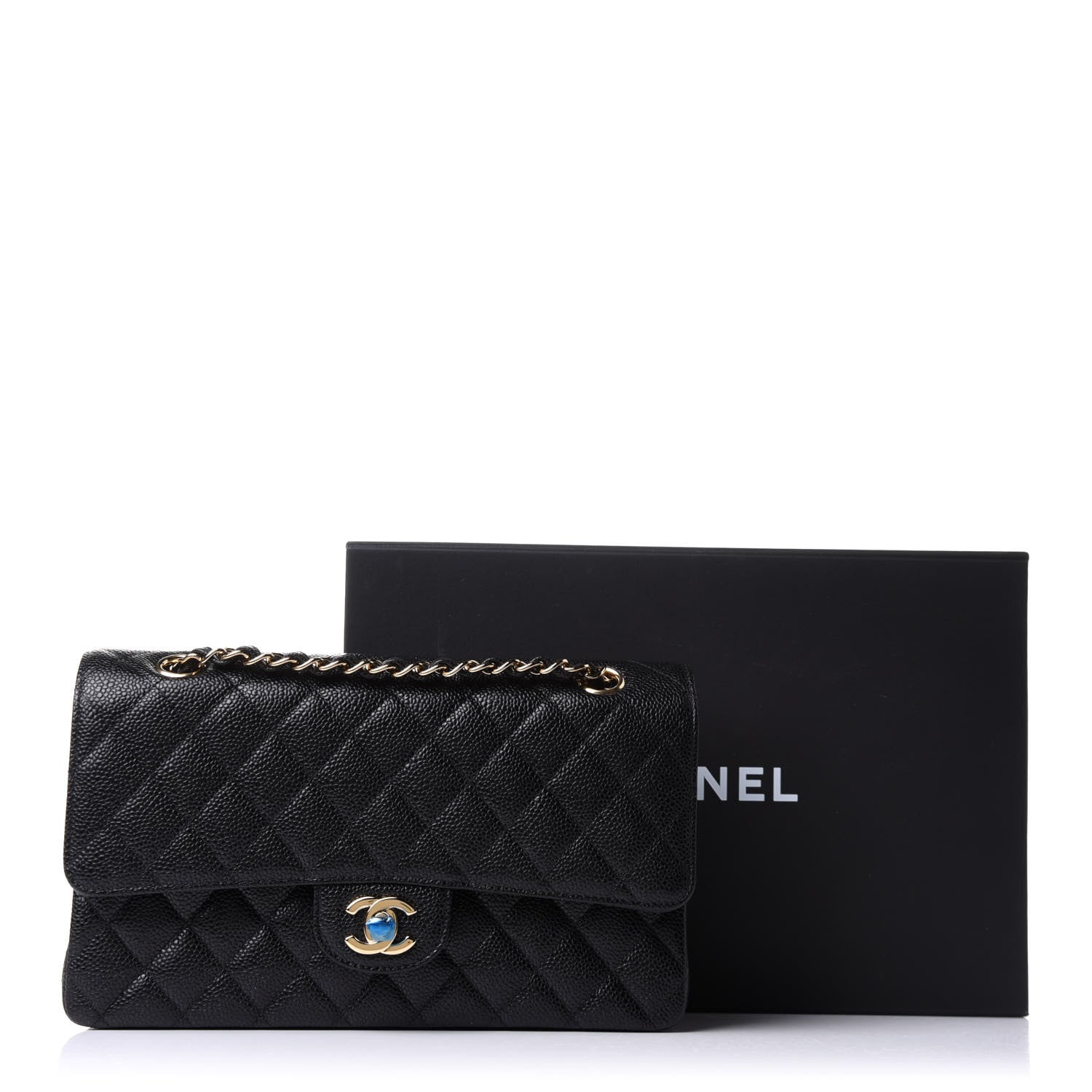 Chanel Caviar Quilted Medium Double Flap Black 11 of 11