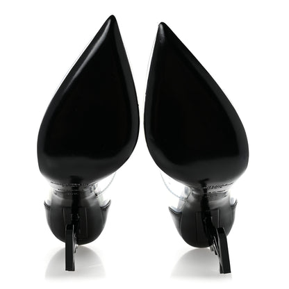 Saint Laurent Patent Calfskin PVC Opyum 110 Pump 36.5 Black Transparent 6 of 9