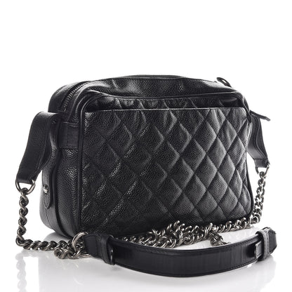 Chanel Caviar Quilted Medium Business Trip Camera Bag Black 3 of 10