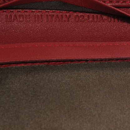 Christian Dior Patent Lady Dior Compact Cannage Wallet Red 7 of 9