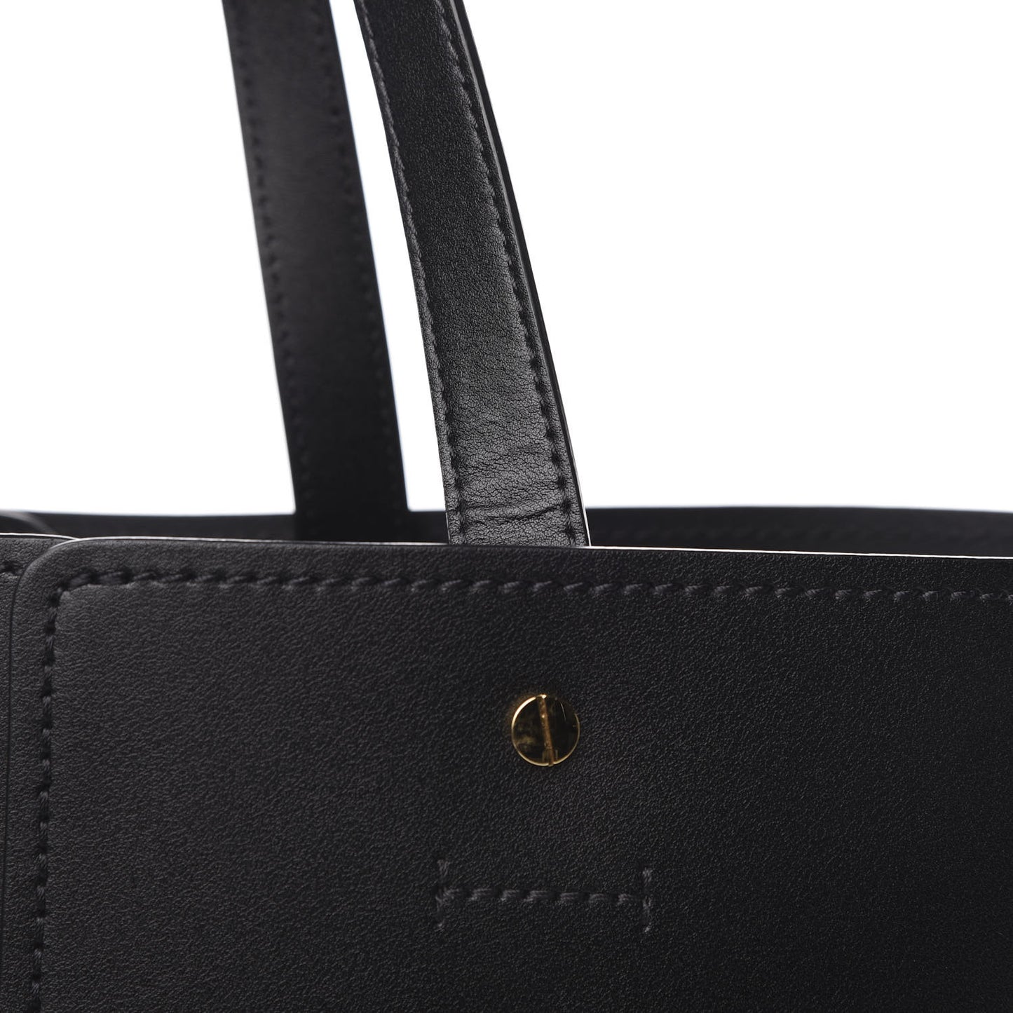 Smooth Grained Calfskin Medium Aby Tote Black