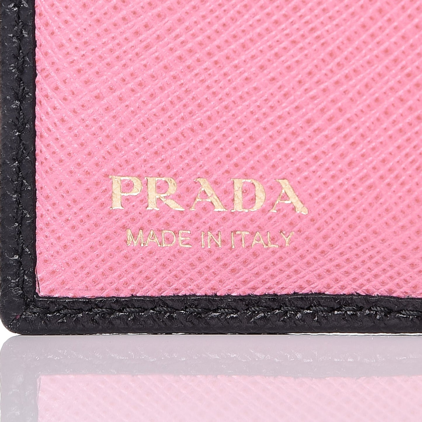 Saffiano Multicolor Compact Wallet Black Soleil