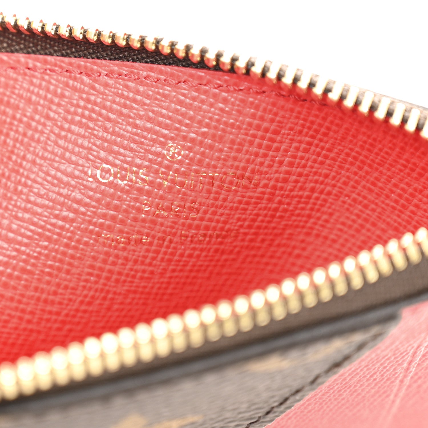 Louis Vuitton Monogram Zipped Romy Card Holder Red 6 of 6