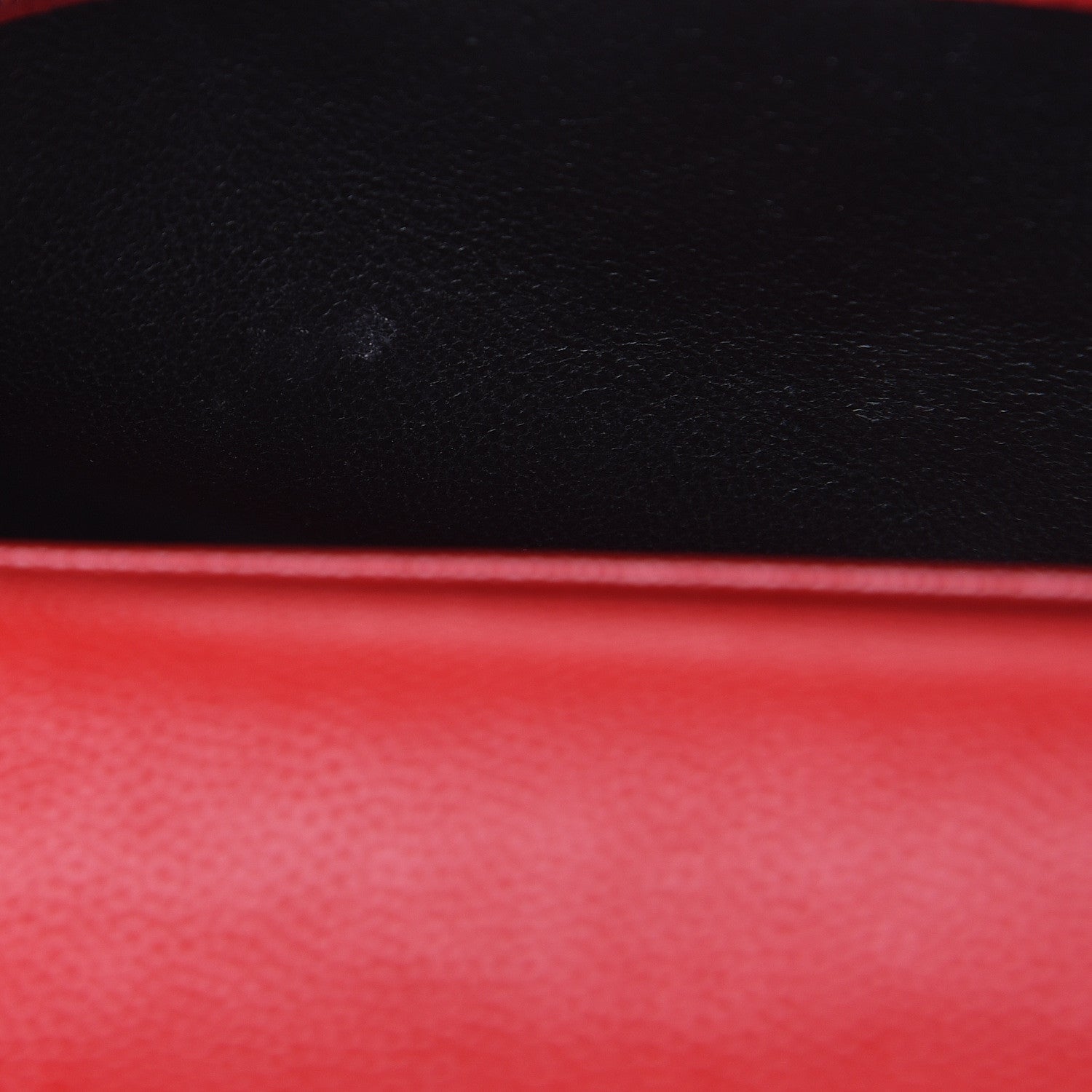Saint Laurent Grain De Poudre Matelasse Chevron Monogram Envelope Chain Wallet New Red 8 of 12