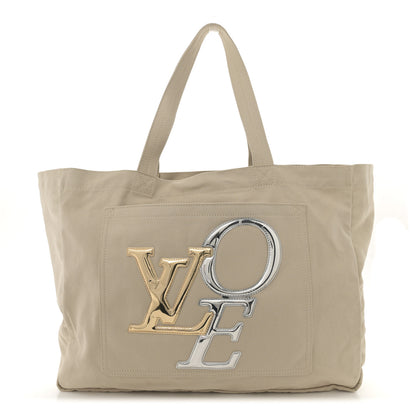 Louis Vuitton Canvas Miroir Thats Love LVOE Tote GM Beige 1 of 9
