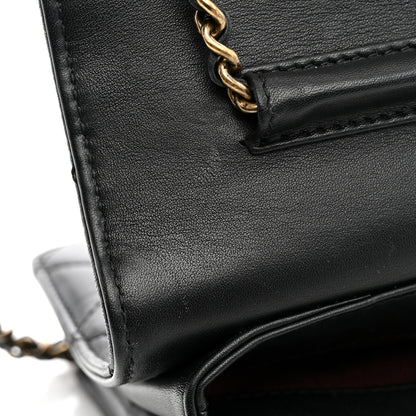 Chanel Lambskin Quilted Mini Art Nouvelle Flap Bag Black 11 of 12