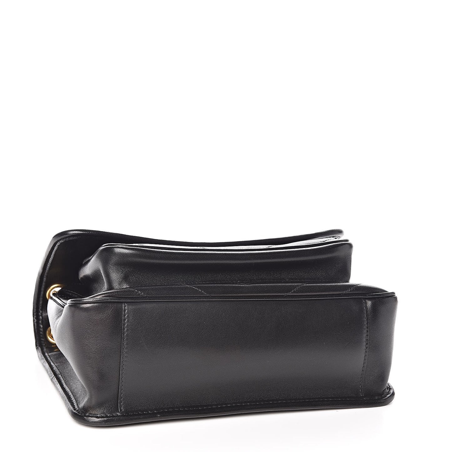 Lambskin Matelasse Monogram Medium Niki Chain Satchel Black