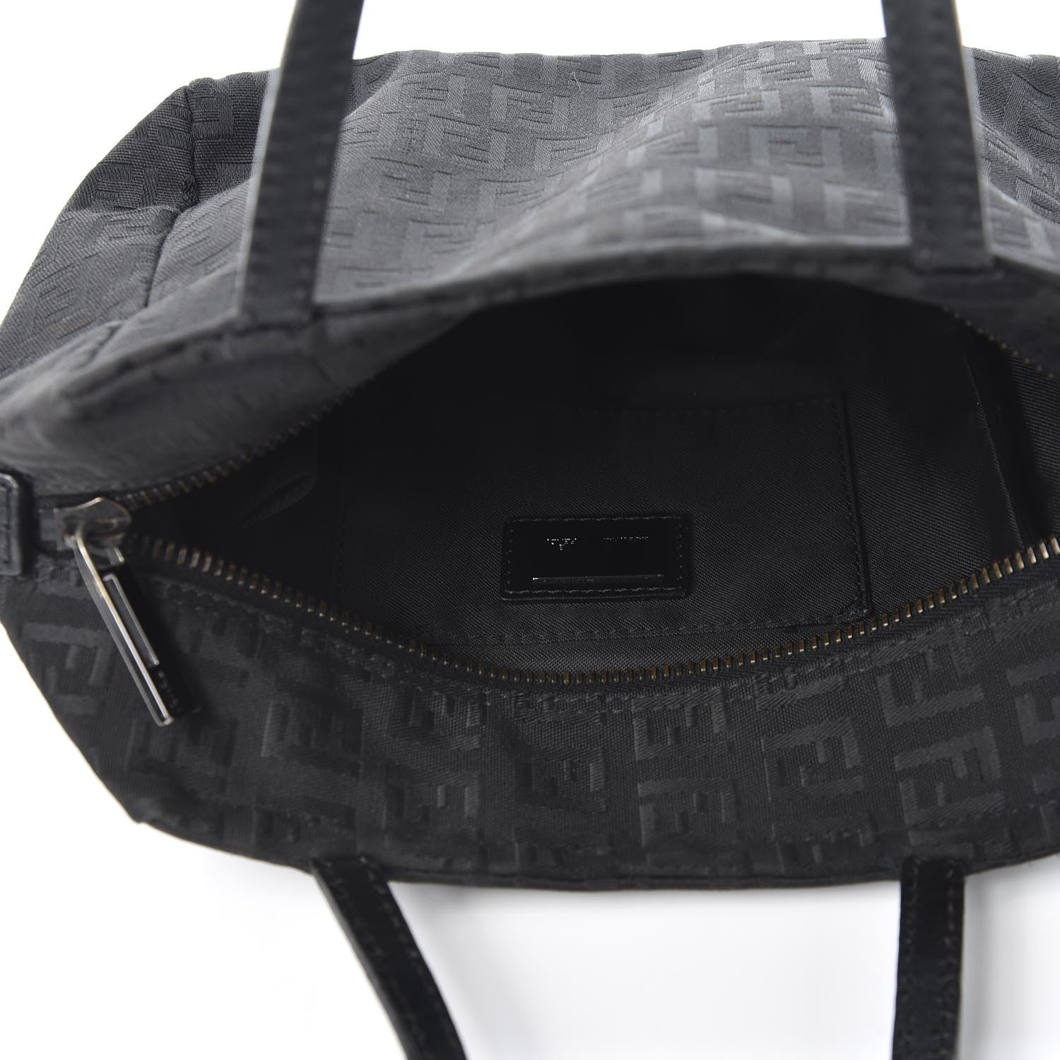 Fendi Zucchino Small Tote Black 4 of 9