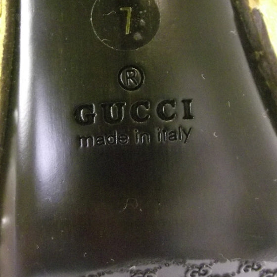 Suede Wooden Horsebit Heels 7 Yellow