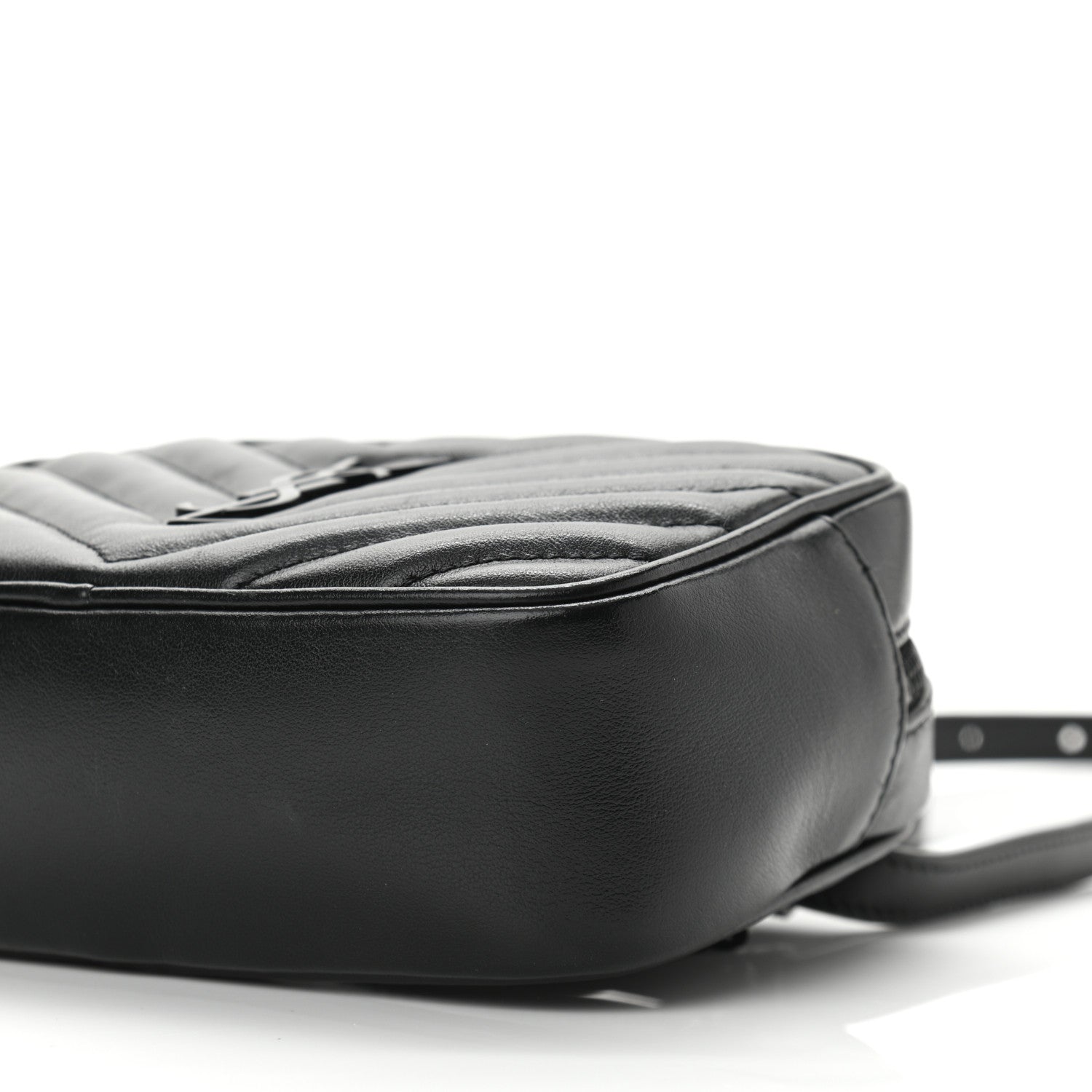 Saint Laurent Calfskin Matelasse Monogram Lou Belt Bag Black 8 of 8